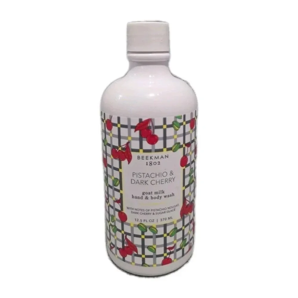 BEEKMAN 1802 PISTACHIO & DARK CHERRY HAND & BODY WASH 12.5 oz